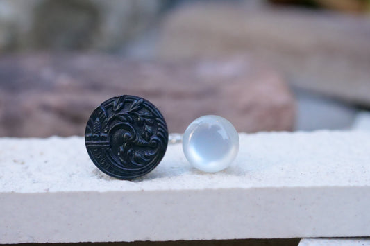 フランスヴィンテージボタンリング